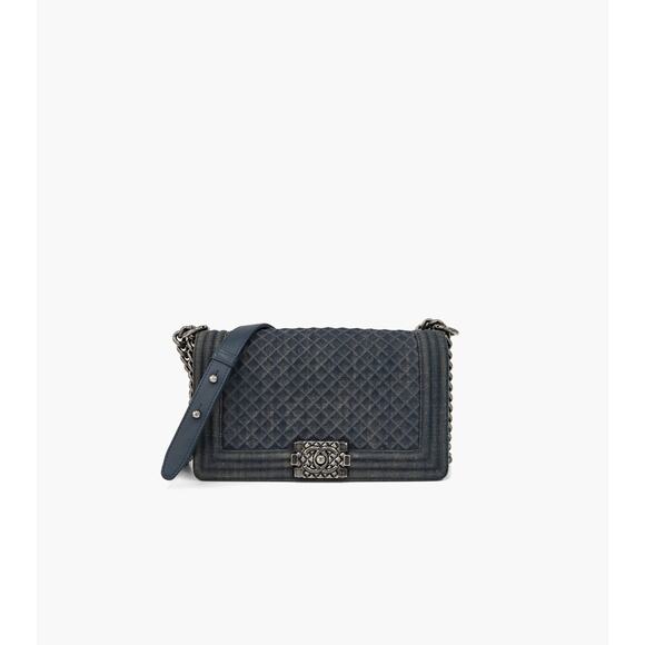 CHANEL Denim Boy Bag A-A26348 - Picture 1 of 11
